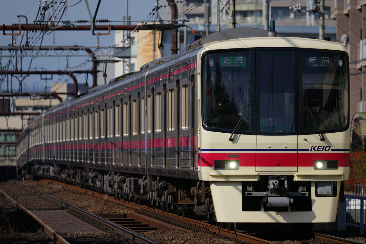京王電鉄 高幡不動検車区 8000系 8701F