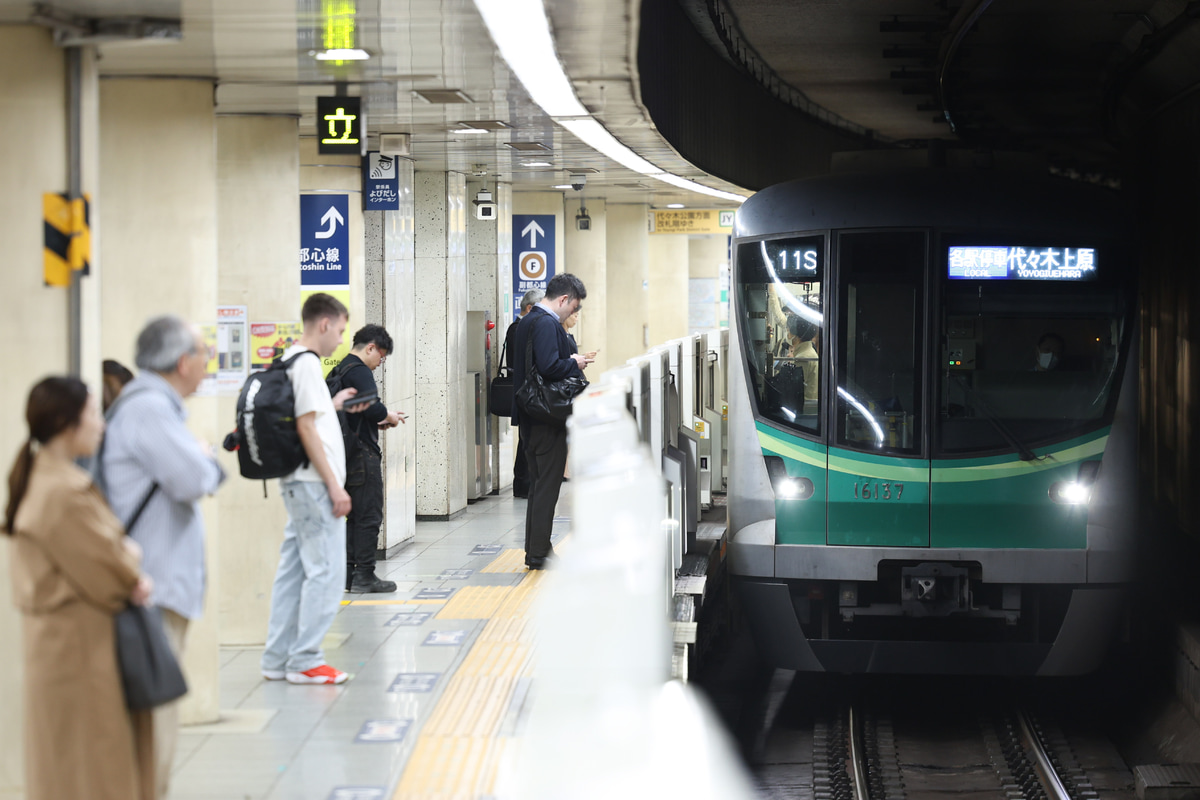 東京メトロ 綾瀬検車区 16000系 16137F
