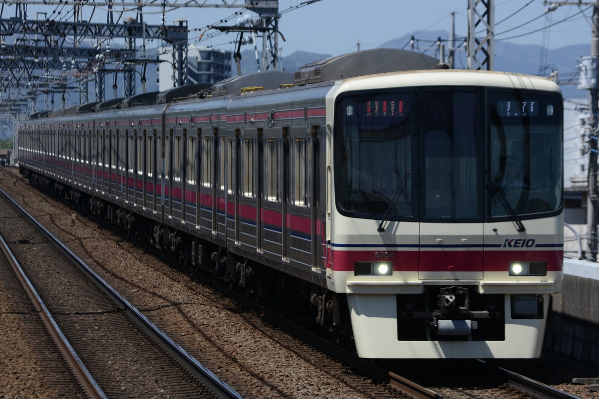 京王電鉄 若葉台検車区 8000系 8704F
