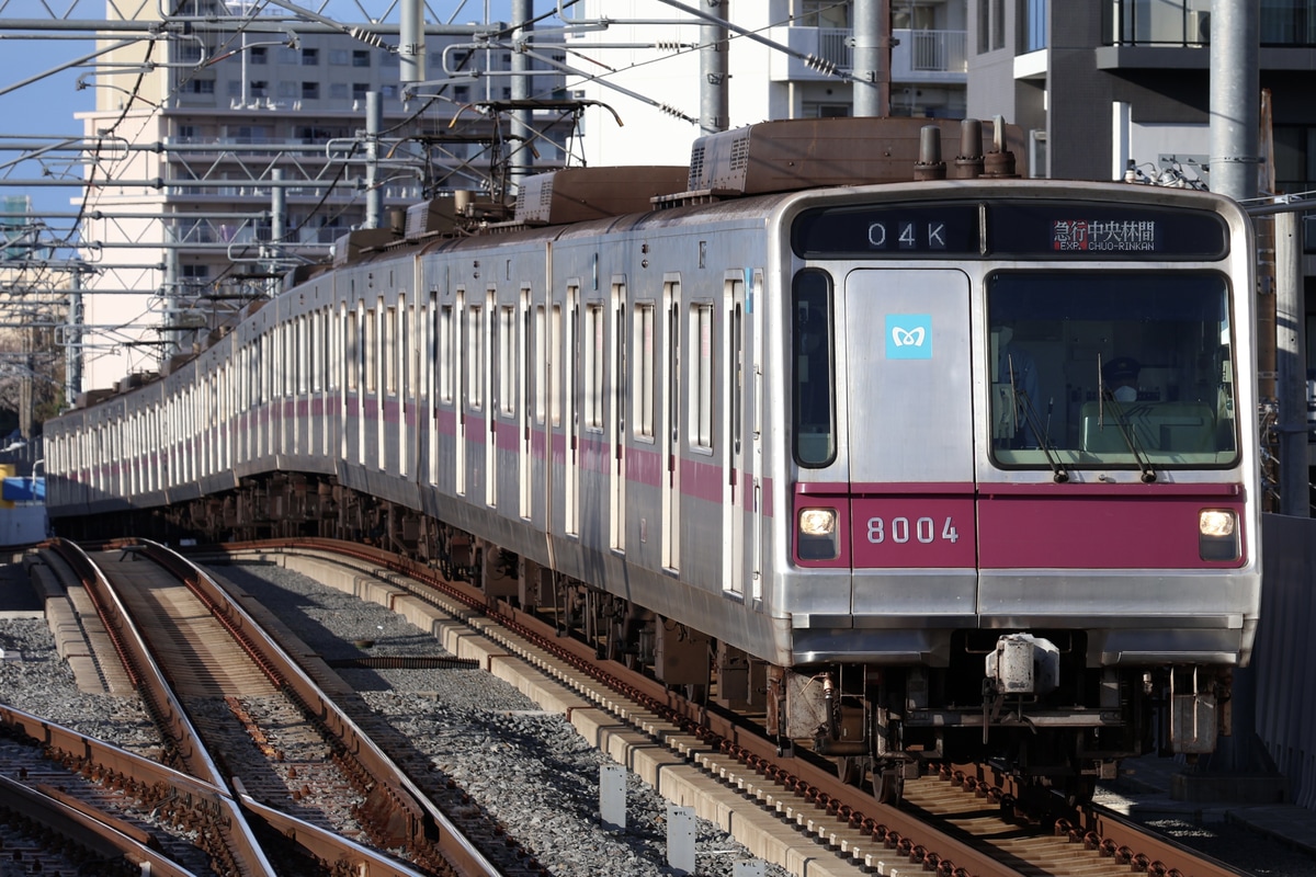 東京メトロ 鷺沼検車区 8000系 8104F