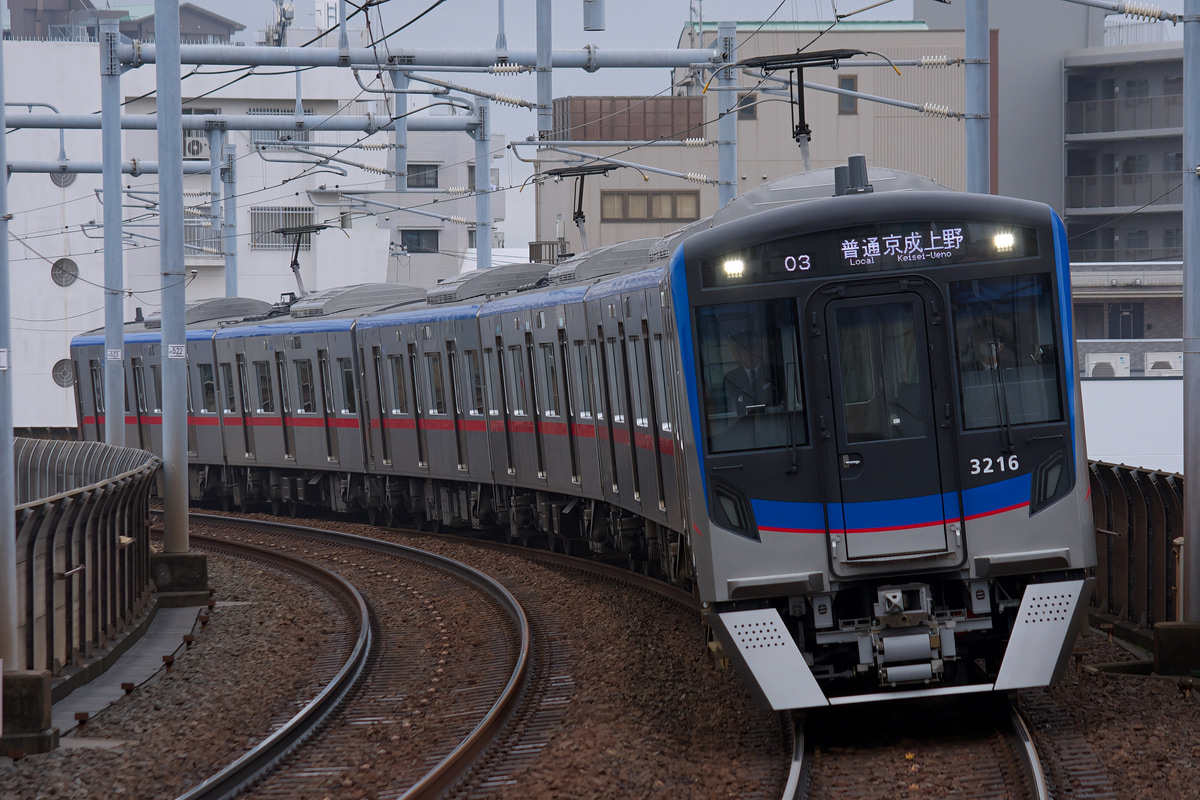 京成電鉄 宗吾車両基地 3200形 3216編成