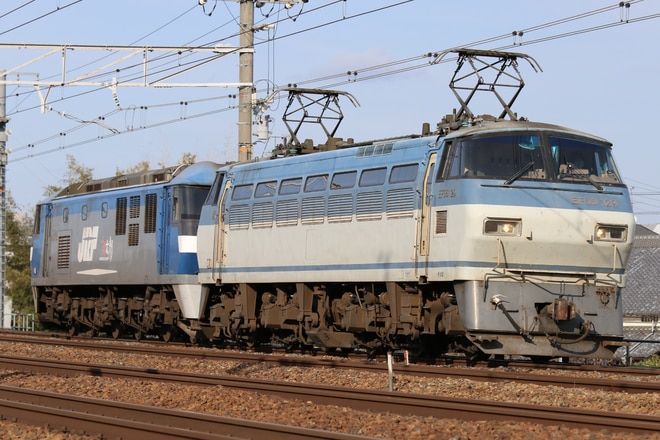 吹田機関区EF66129を山崎〜長岡京間で撮影した写真