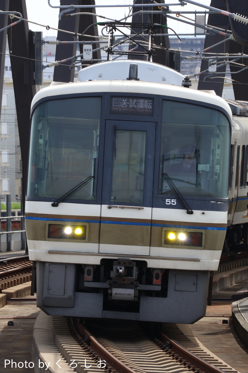 JR西日本 吹田総合車両所奈良支所 221系 NB807編成