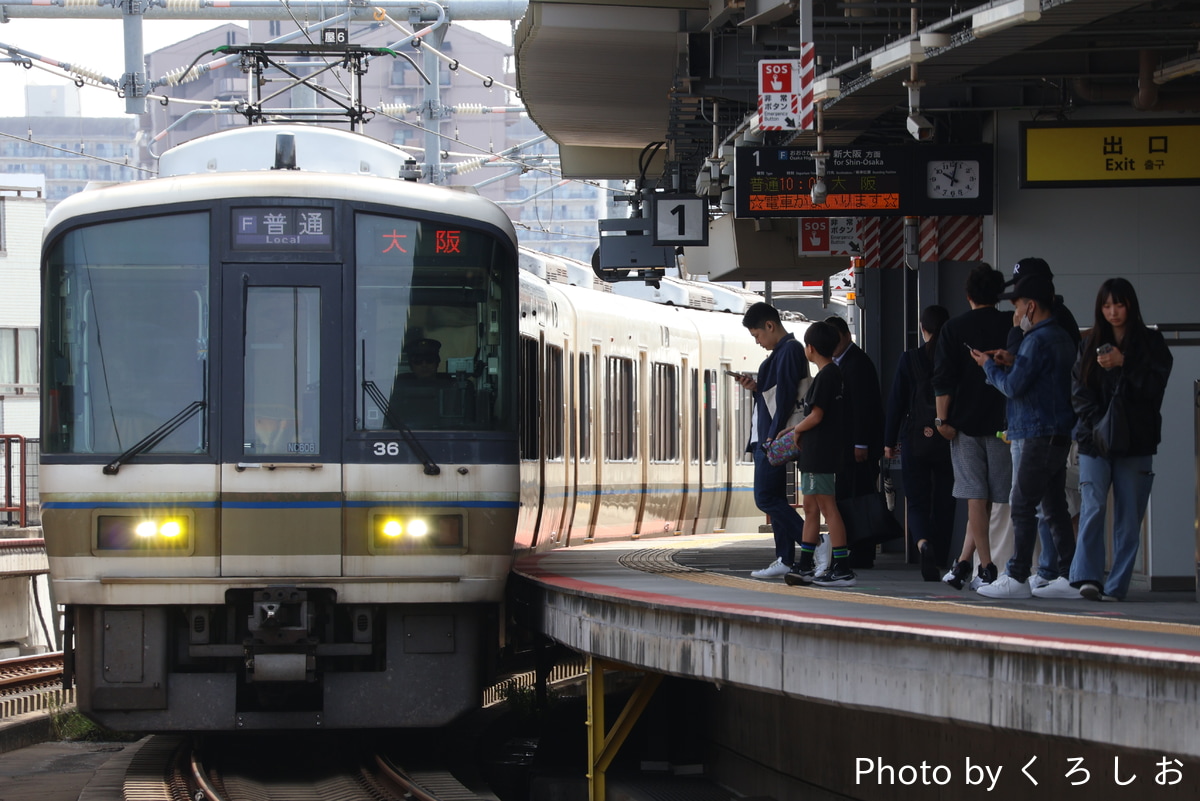 JR西日本 吹田総合車両所奈良支所 221系 NC606編成