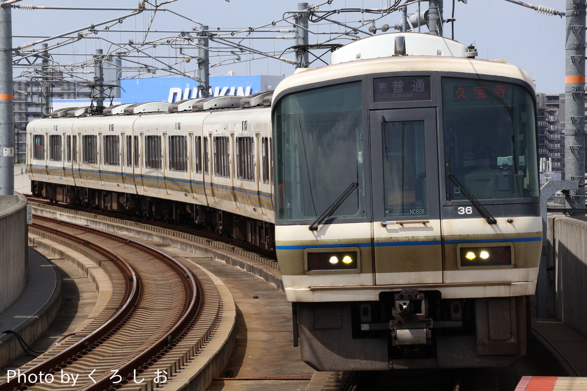 JR西日本 吹田総合車両所奈良支所 221系 NC606編成