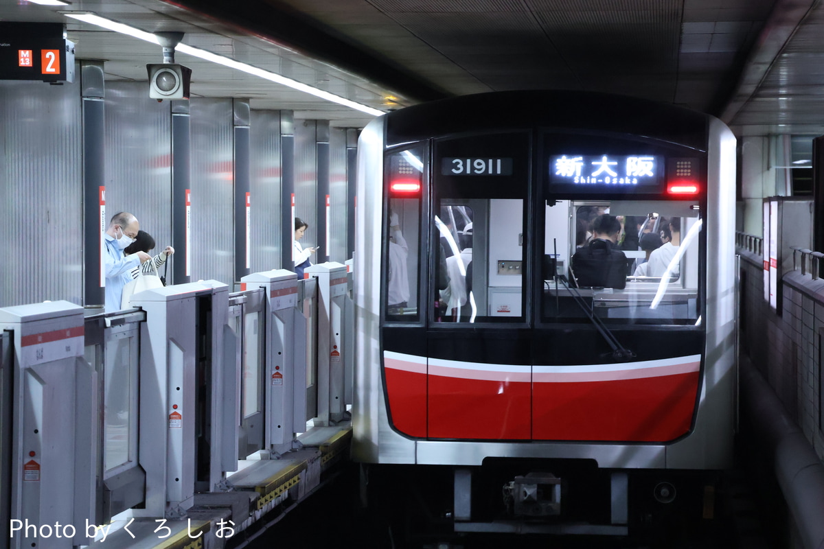 大阪市高速電気軌道 中百舌鳥検車場 30000系 31611F