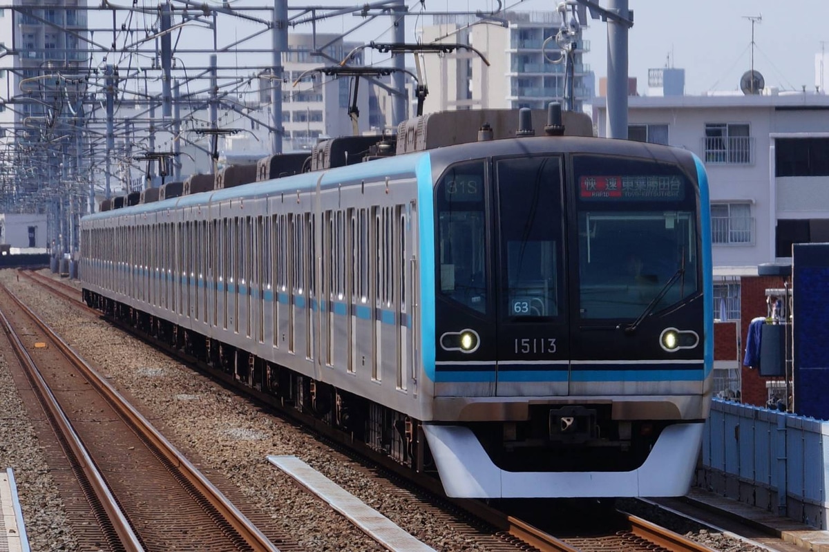 東京メトロ 深川検車区 15000系 15113F