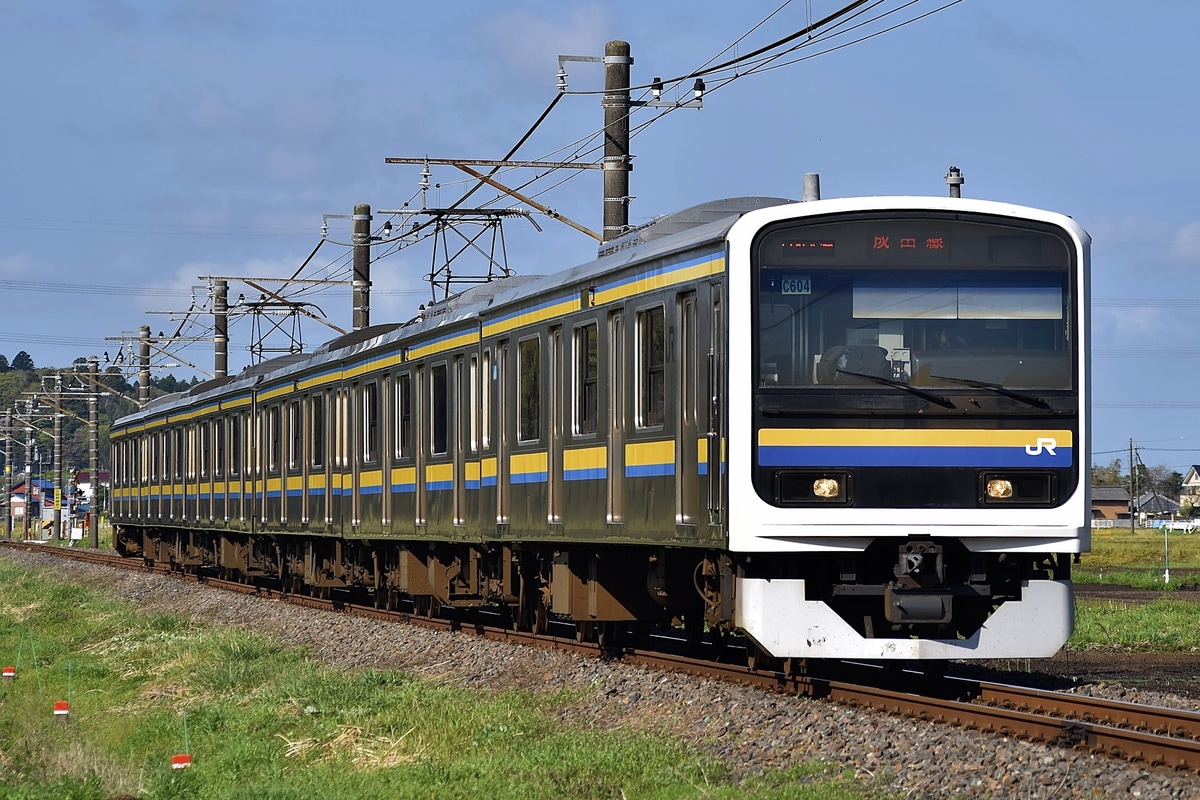 JR東日本 幕張車両センター 209系 マリC604編成