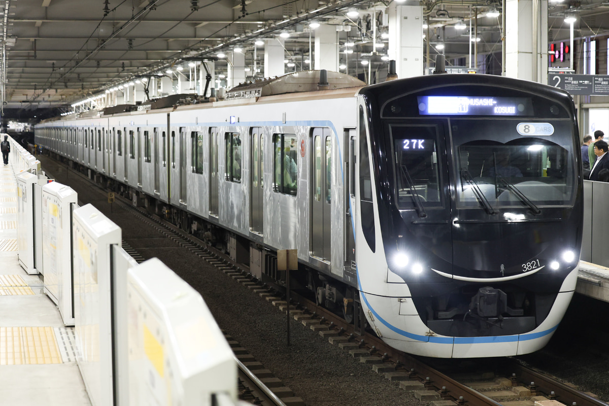 東急電鉄 元住吉検車区 3020系 3121F