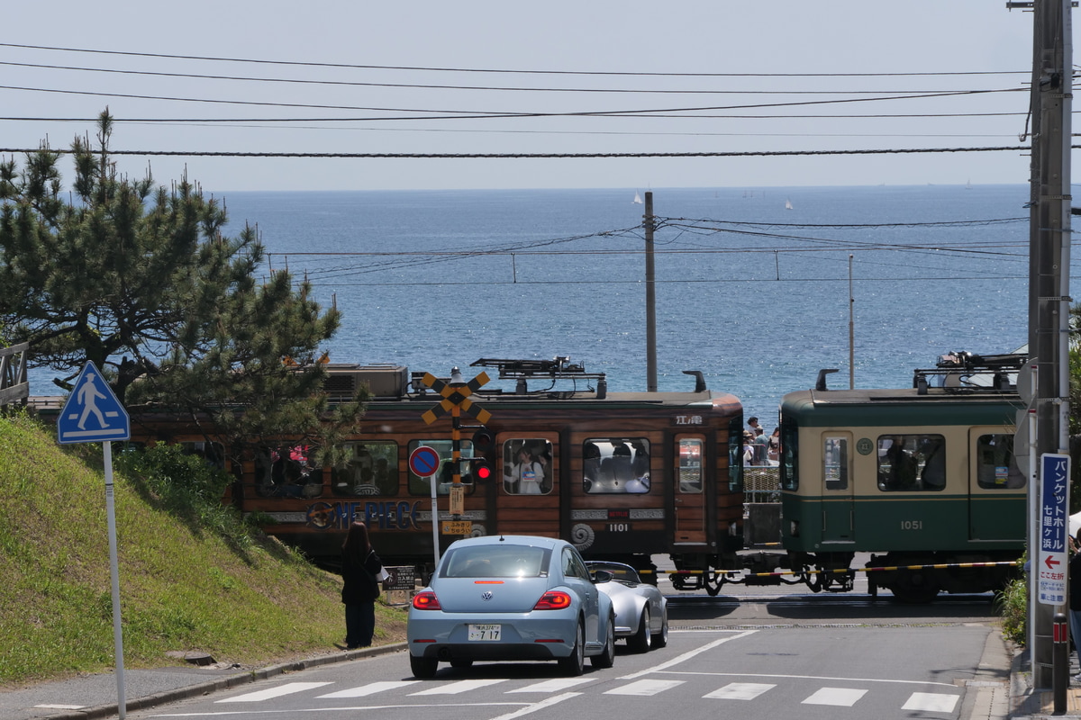 江ノ島電鉄 極楽寺検車区 1000形 1001F