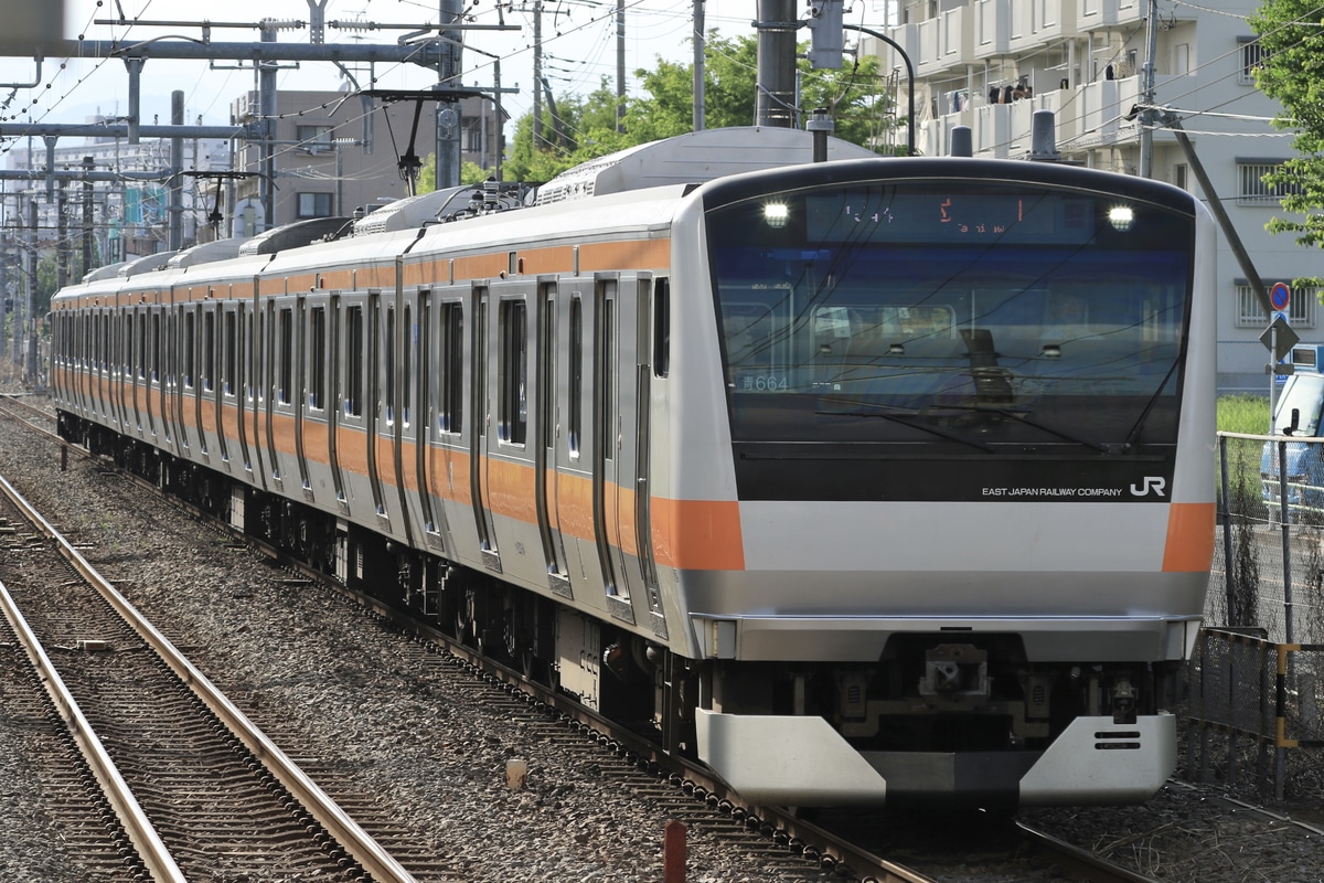 JR東日本 豊田車両センター本区 E233系 トタ青664編成