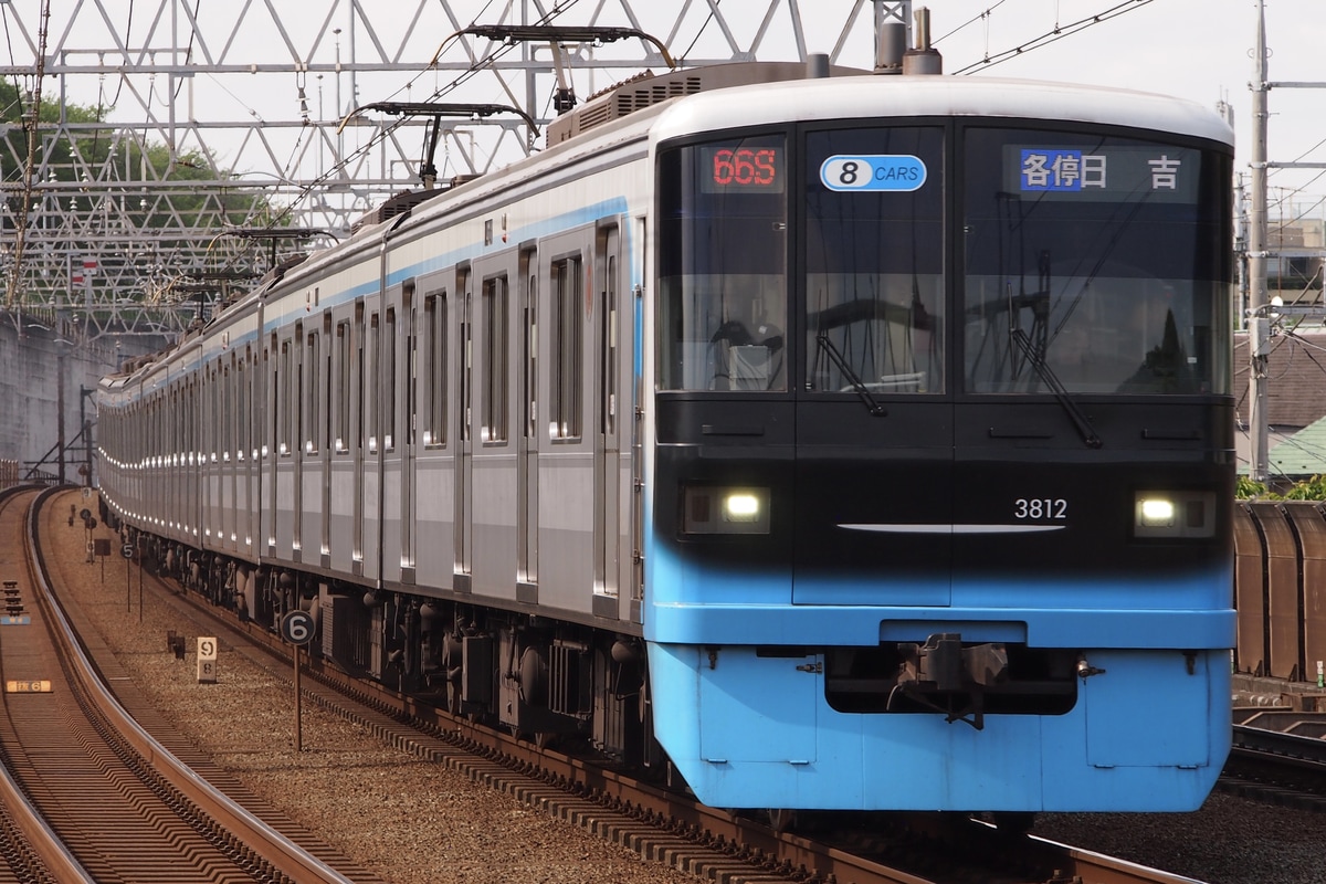 東急電鉄 元住吉検車区 3000系 3112F