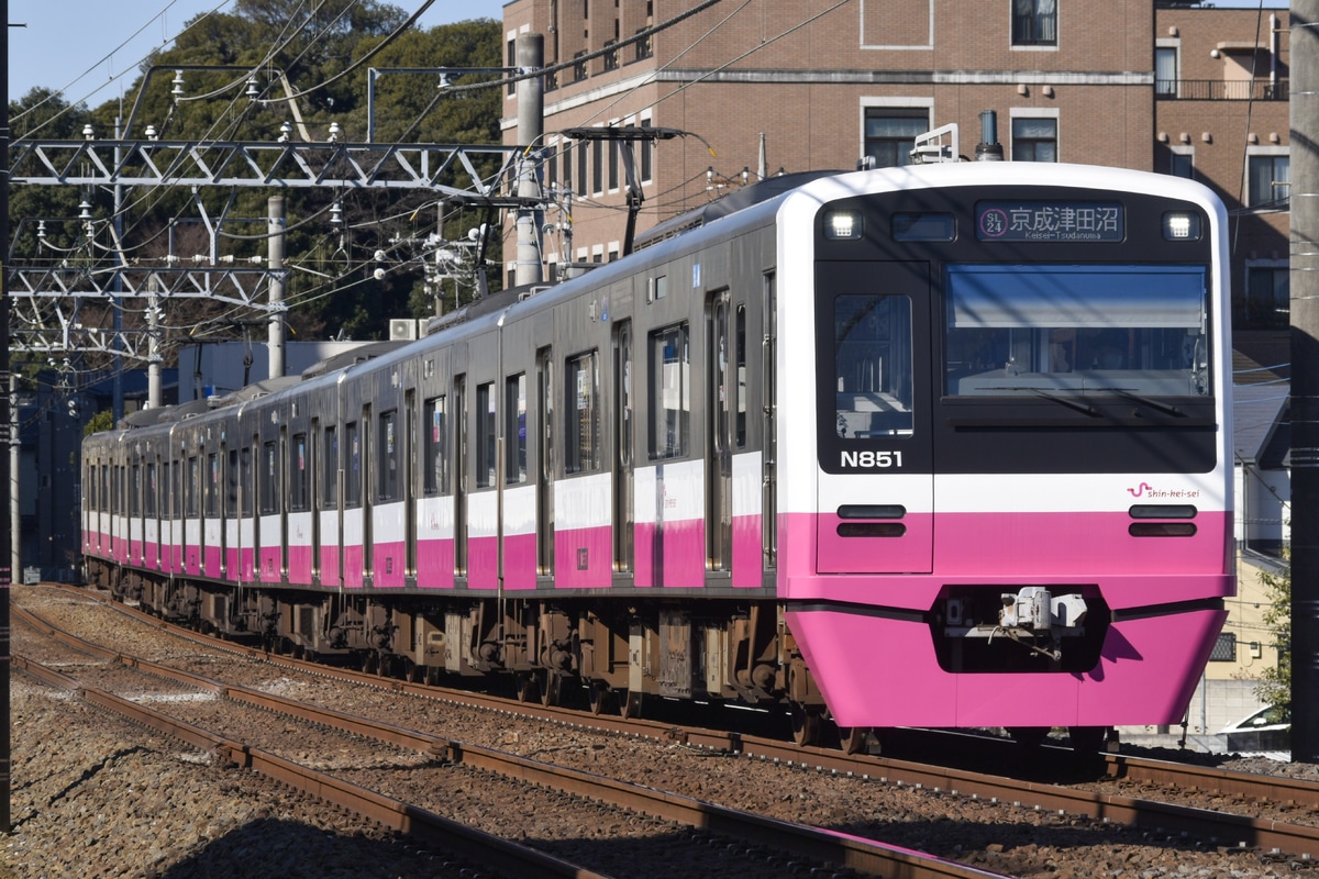 新京成電鉄 くぬぎ山車両基地 N800形 N858編成