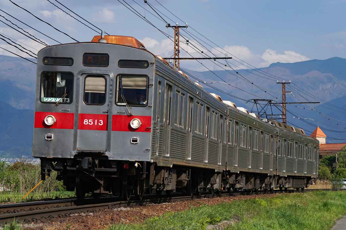 長野電鉄 須坂車両工場 8500系 T3編成