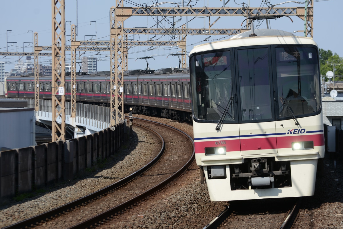 京王電鉄 若葉台検車区 8000系 8706F