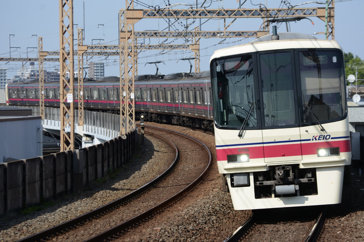 京王電鉄 若葉台検車区 8000系 8708F