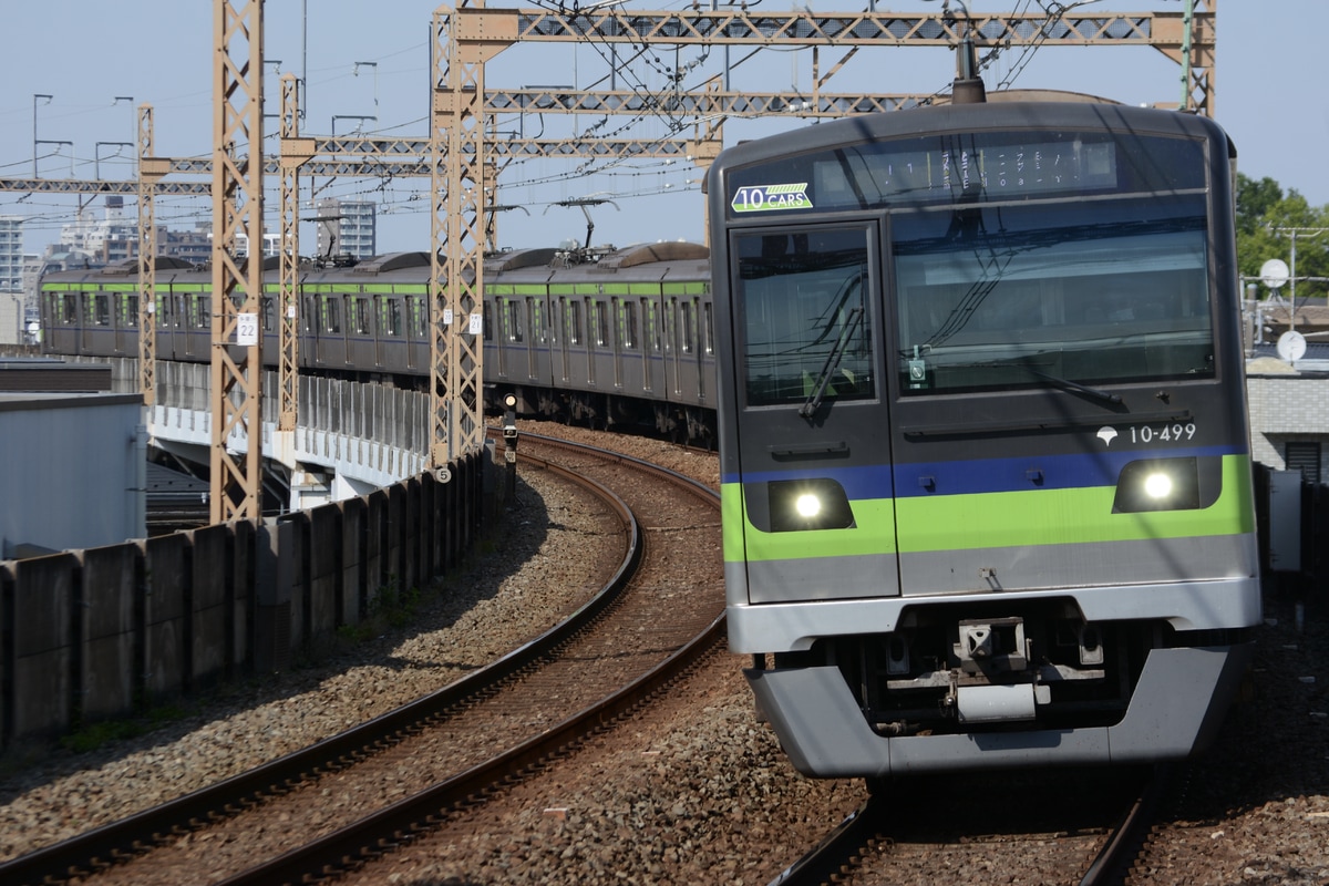 東京都交通局 大島車両検修場 10-300形 10-490F