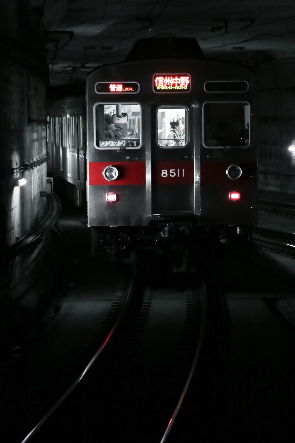 長野電鉄 須坂車両工場 8500系 T1編成