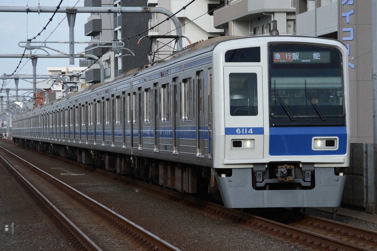 西武鉄道 武蔵丘車両基地 6000系 6114F