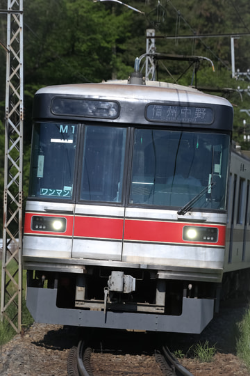 長野電鉄 須坂車両工場 3000系 M1編成