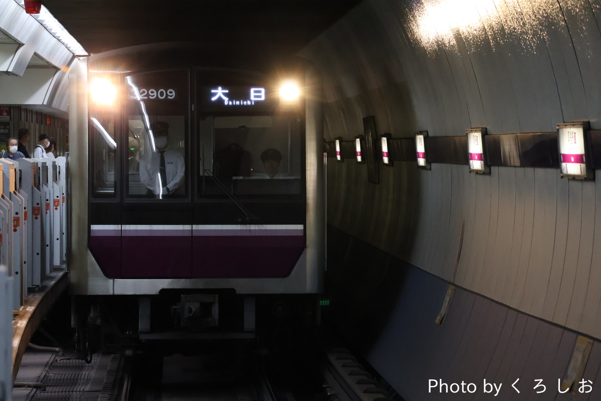 大阪市高速電気軌道 大日検車場 30000系 32609F