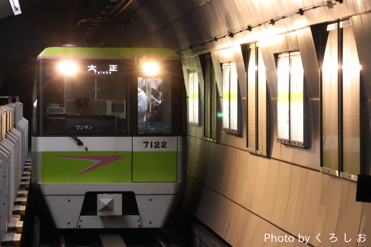 大阪市高速電気軌道 鶴見検車場 70系 7122F