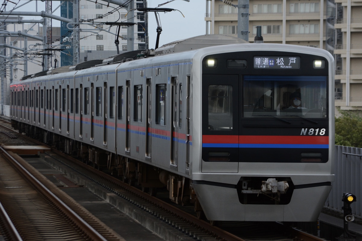 京成電鉄 くぬぎ山車両基地 N800形 N818F