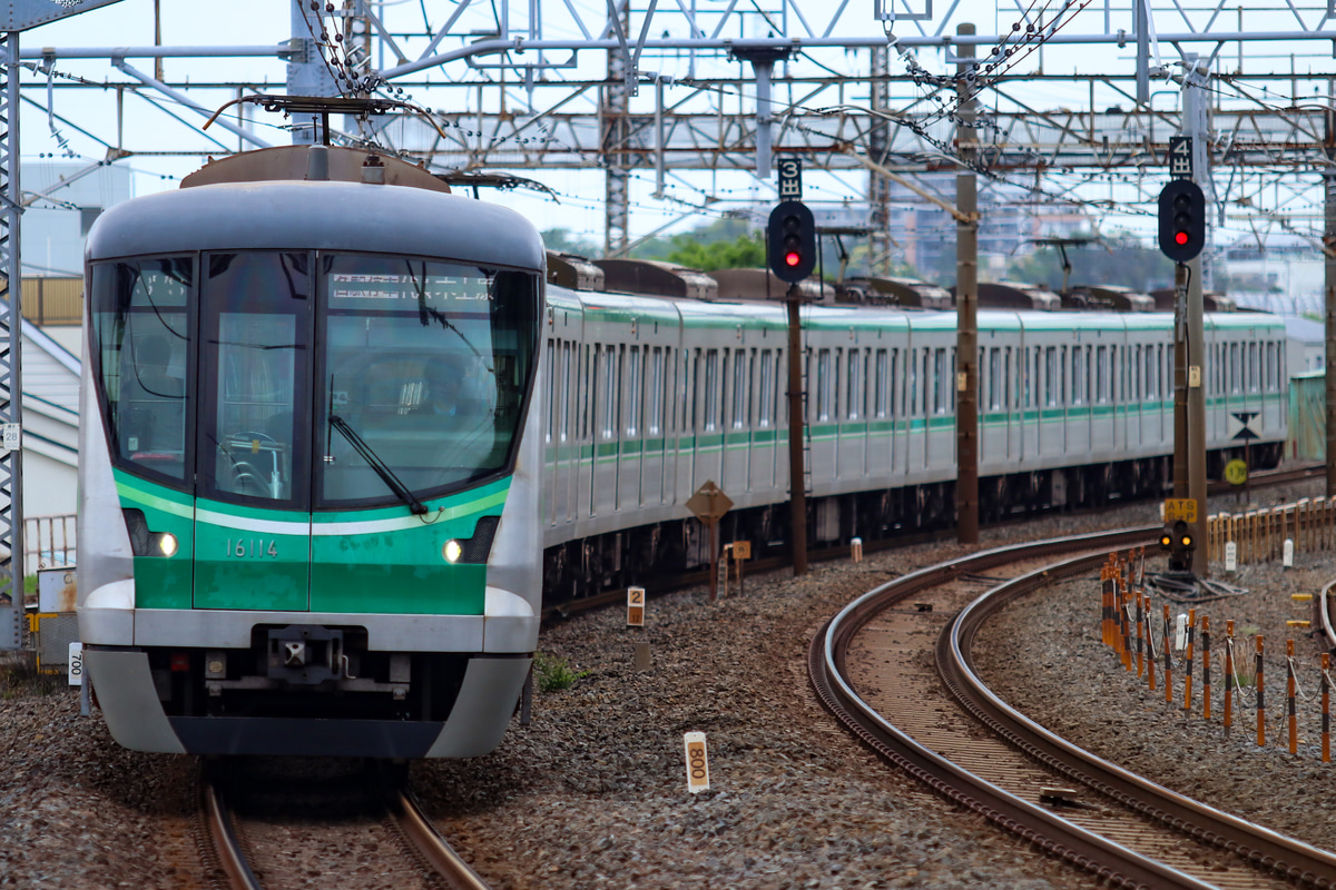 東京メトロ 綾瀬検車区 16000系 16114F