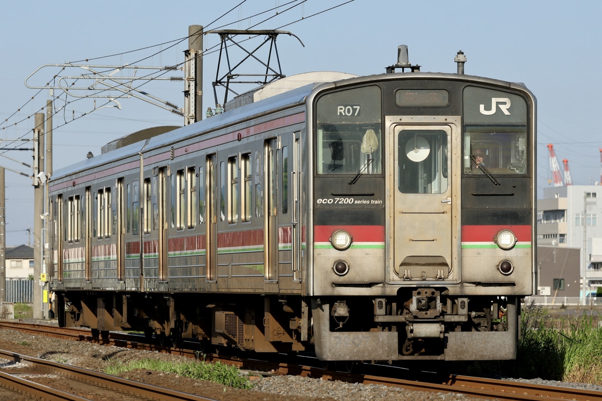 JR四国 高松運転所 7200系 R07編成