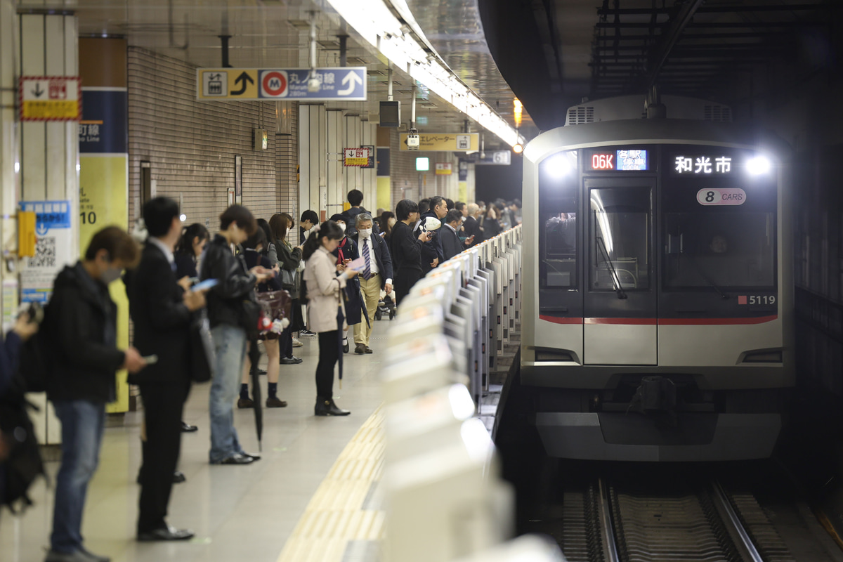 東急電鉄 元住吉検車区 5000系 5119F