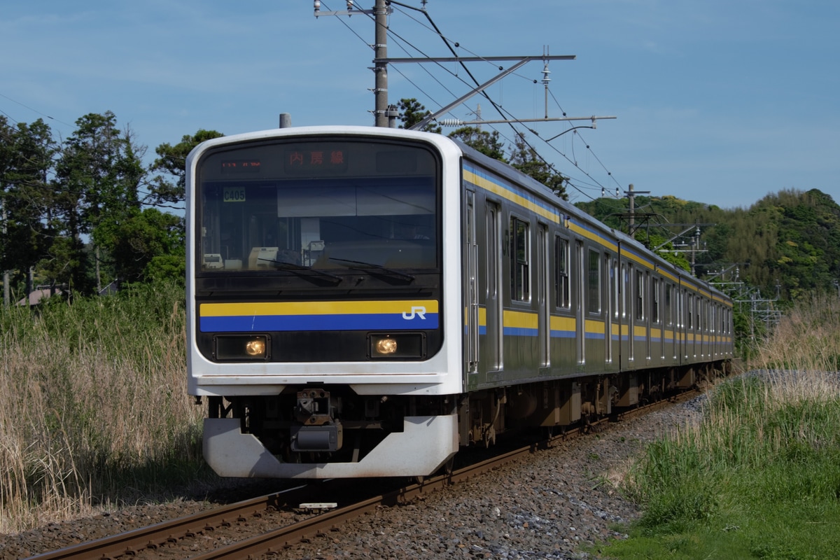 JR東日本 幕張車両センター本区 209系 マリC405編成