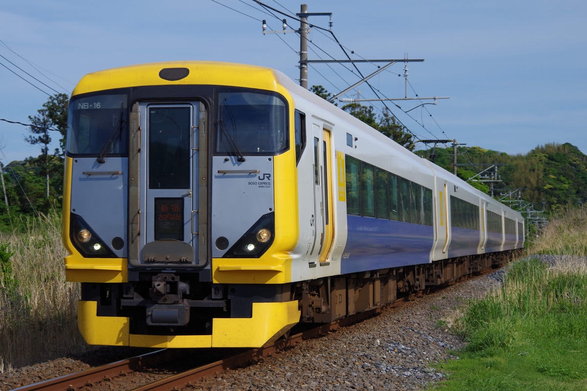 JR東日本 幕張車両センター本区 E257系 マリNB-16編成