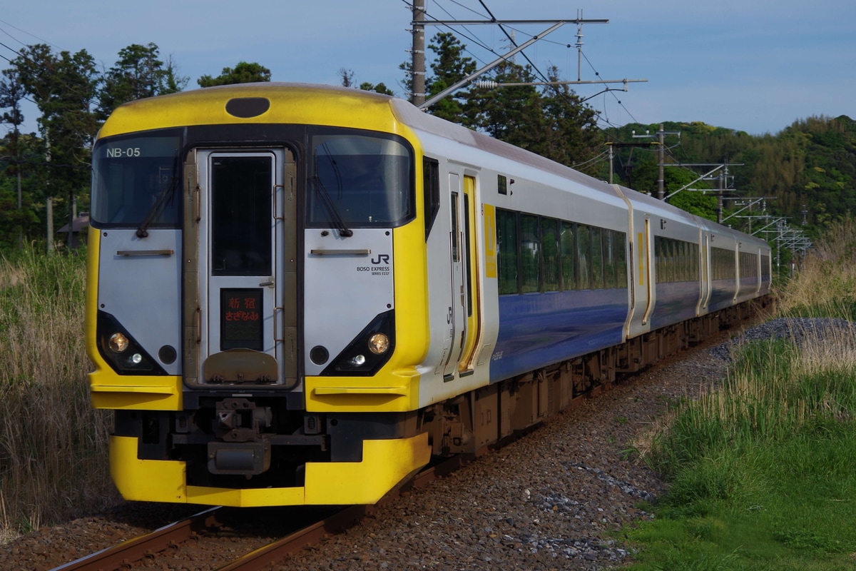 JR東日本 幕張車両センター本区 E257系 マリNB-05編成