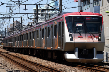 東急電鉄6000系6103Fを九品仏～自由が丘間で撮影した画像