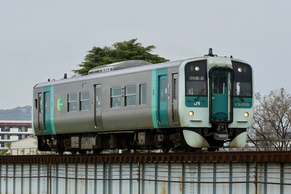 JR四国 徳島運転所 1500形 1506