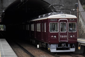 能勢電鉄 平野車庫 7200系 7200F