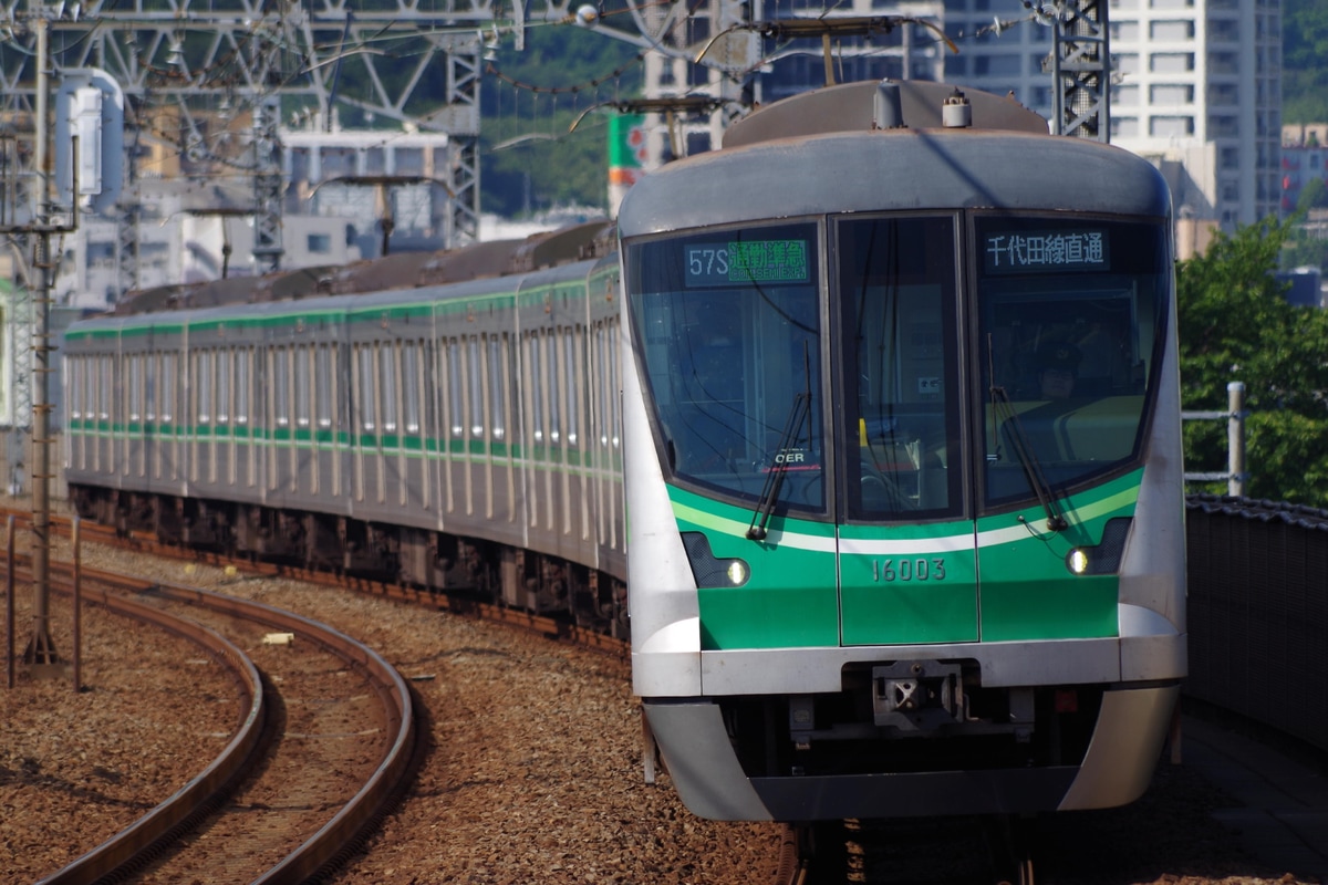 東京メトロ 綾瀬検車区 16000系 16103編成