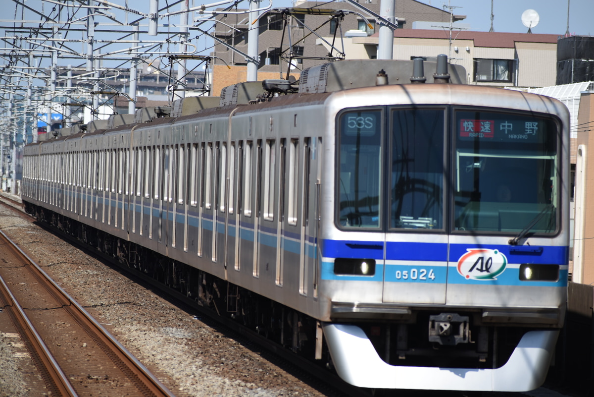 東京メトロ 深川検車区行頭分室 05系 05-124F