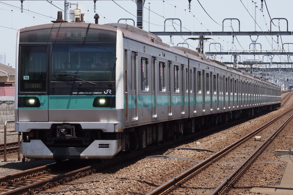 JR東日本 松戸車両センター本区 E233系 マト16編成