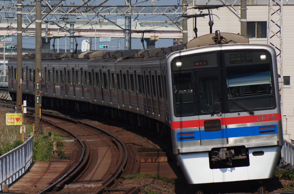 京成電鉄 宗吾車両基地 3700形 3858F