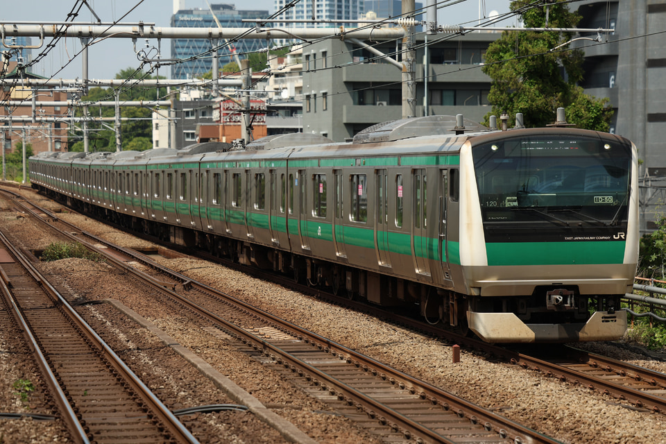 JR東E233系ハエ120編成<br class="br-sp" />(川120編成)(カワ120編成)の写真