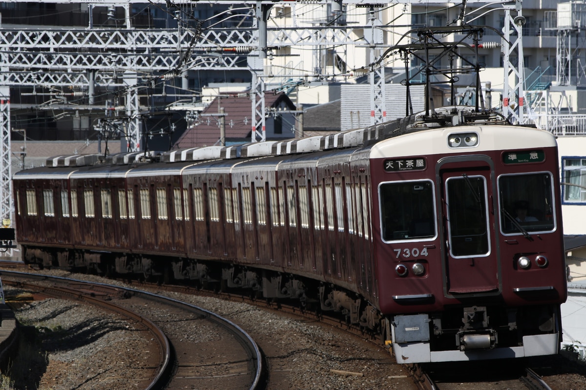 阪急電鉄 正雀車庫 7300系 7304F