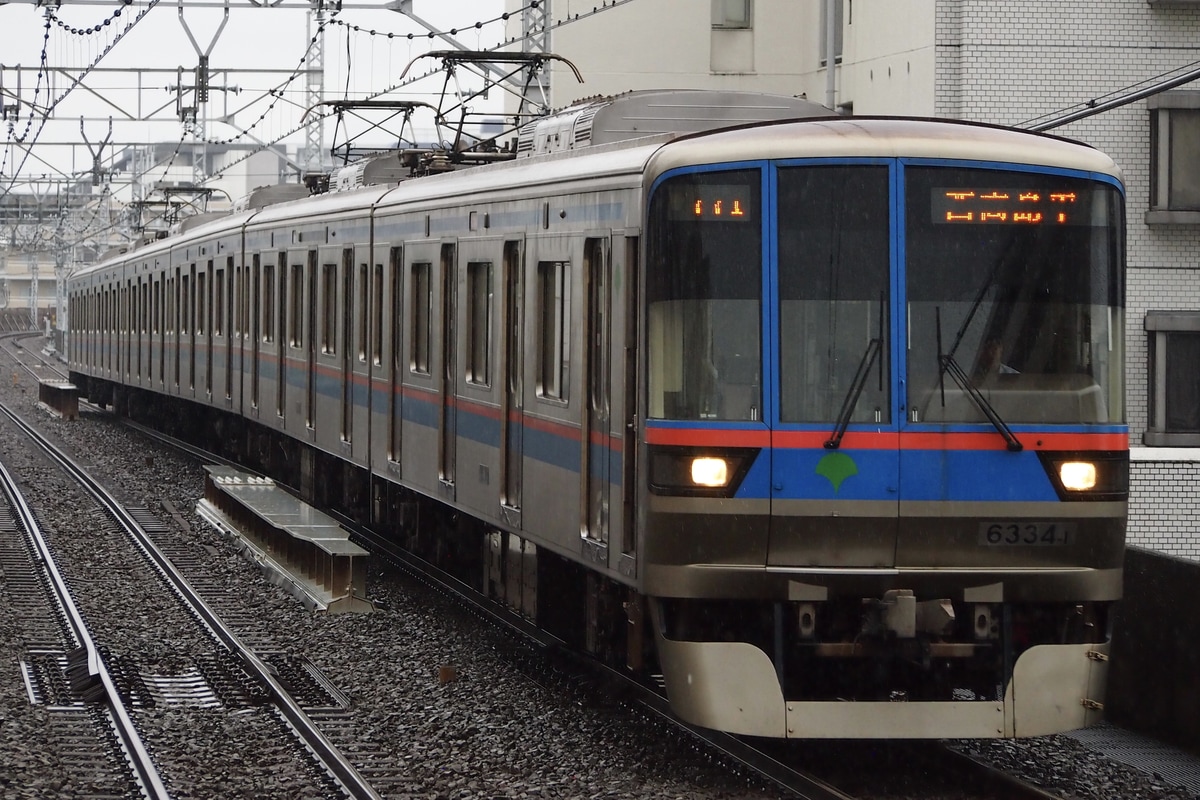 東京都交通局 志村車両検修場 6300形 6334F