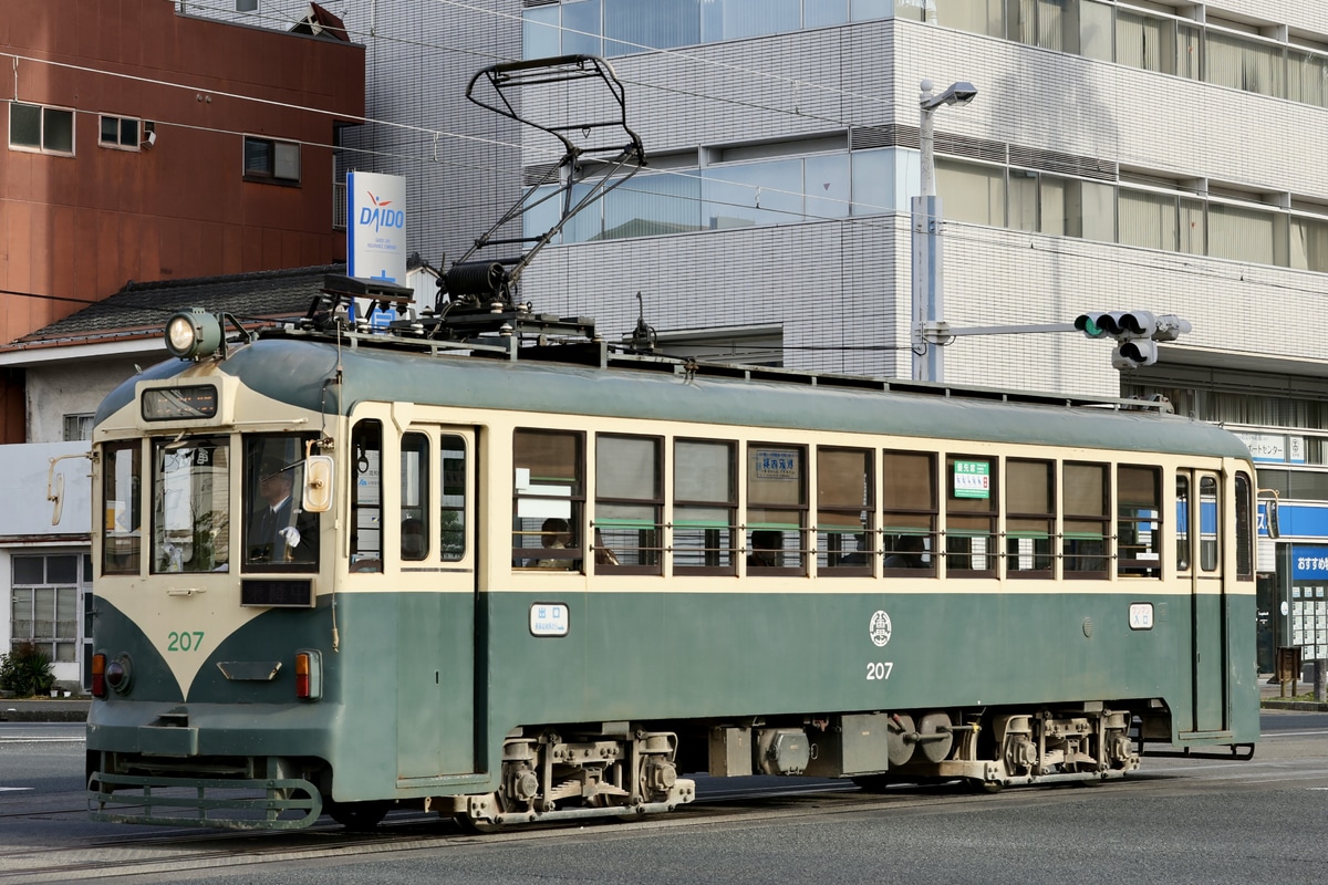 とさでん交通 桟橋車庫 200形 207
