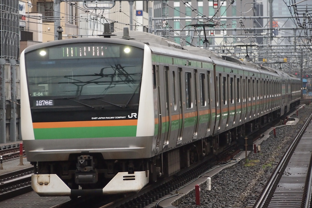 JR東日本 国府津車両センター E233系 コツE-04編成