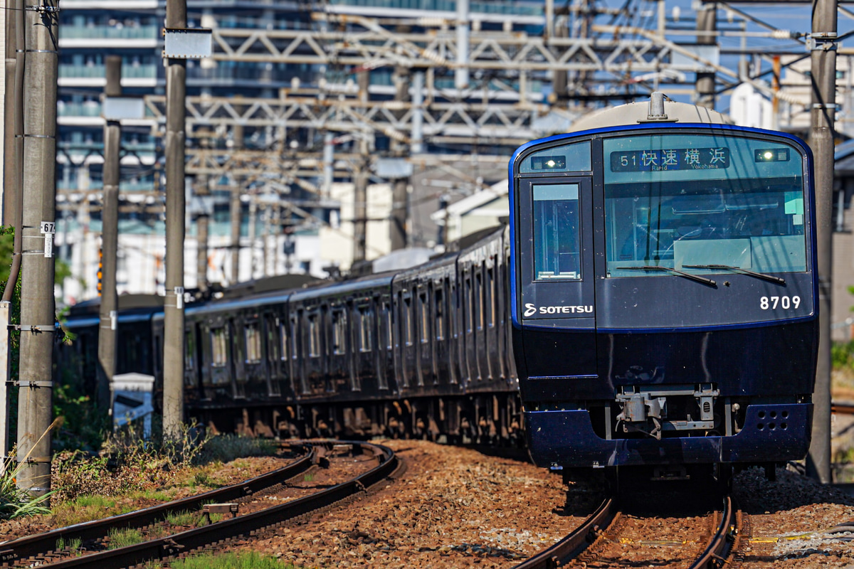相模鉄道 かしわ台車両センター 8000系 8709f