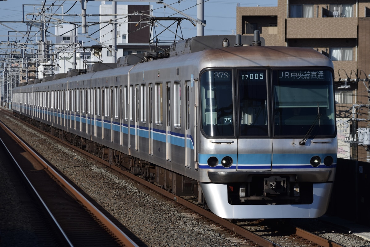 東京メトロ 深川検車区 07系 07-105F