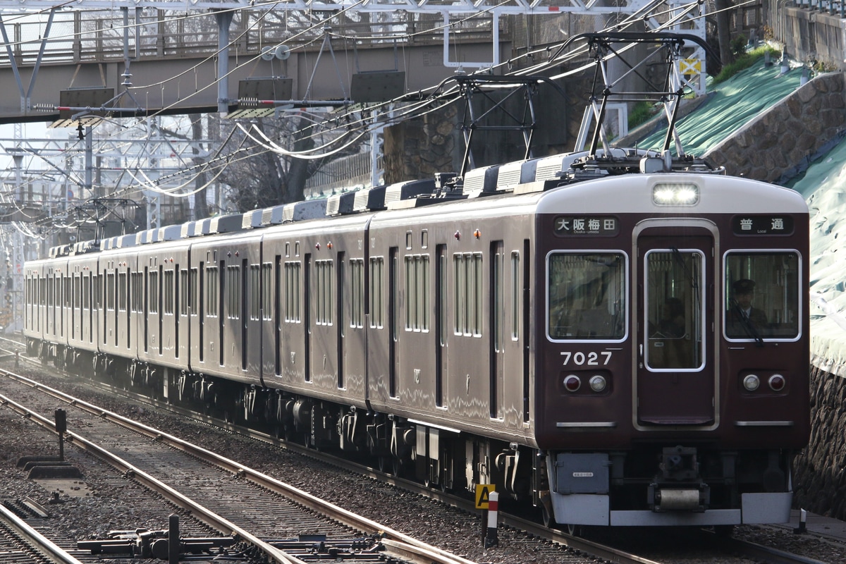 阪急電鉄 西宮車庫 7000系 7027F