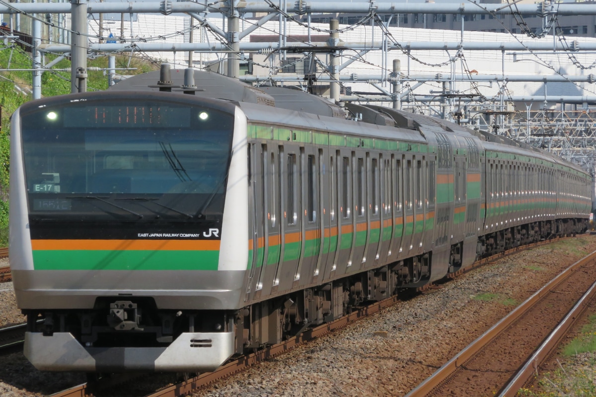 JR東日本 国府津車両センター E233系 コツE-17編成