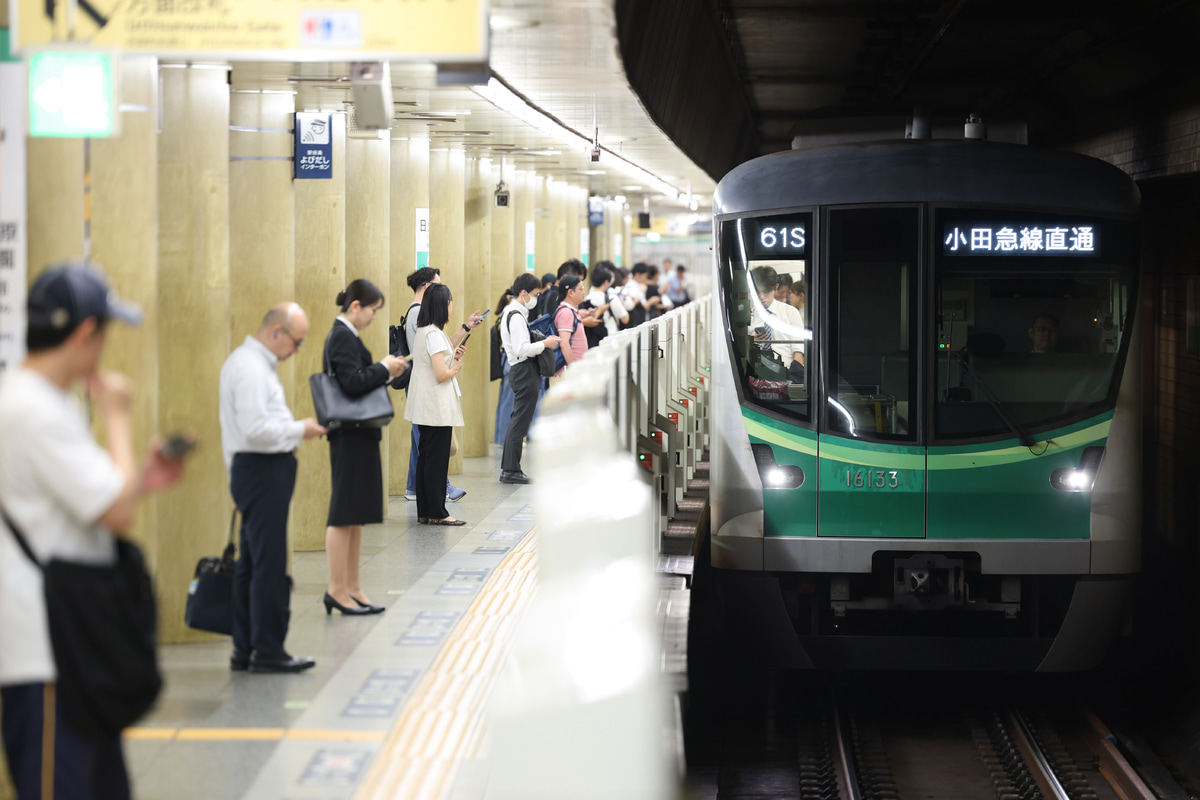 東京メトロ 綾瀬検車区 16000系 16133F